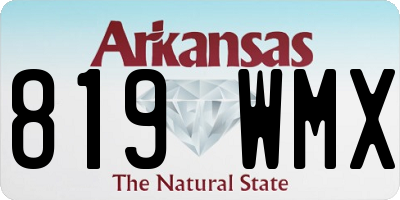 AR license plate 819WMX