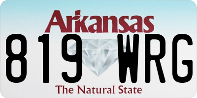 AR license plate 819WRG