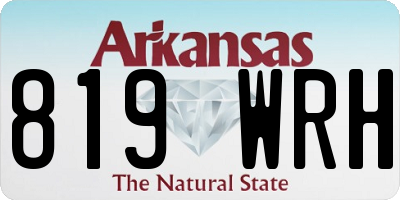 AR license plate 819WRH