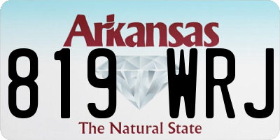 AR license plate 819WRJ