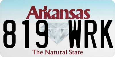 AR license plate 819WRK