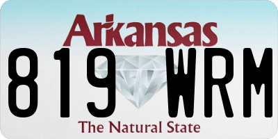 AR license plate 819WRM