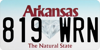 AR license plate 819WRN