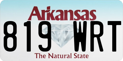 AR license plate 819WRT