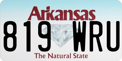 AR license plate 819WRU