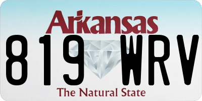 AR license plate 819WRV