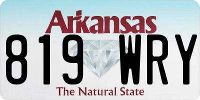 AR license plate 819WRY