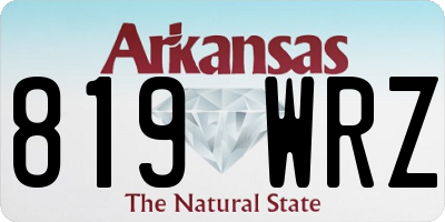 AR license plate 819WRZ