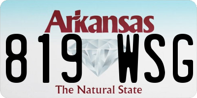 AR license plate 819WSG