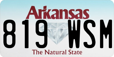AR license plate 819WSM