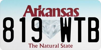 AR license plate 819WTB