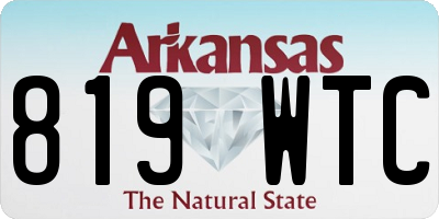 AR license plate 819WTC