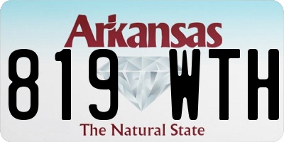 AR license plate 819WTH
