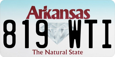 AR license plate 819WTI