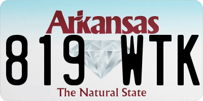 AR license plate 819WTK