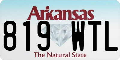AR license plate 819WTL