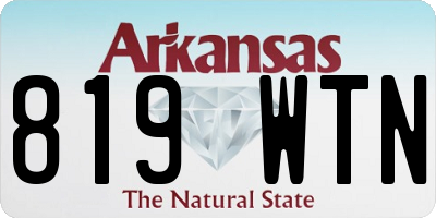 AR license plate 819WTN