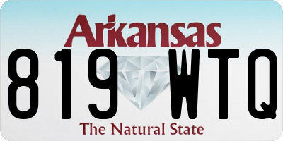 AR license plate 819WTQ