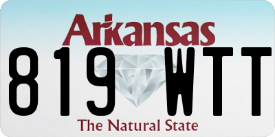 AR license plate 819WTT