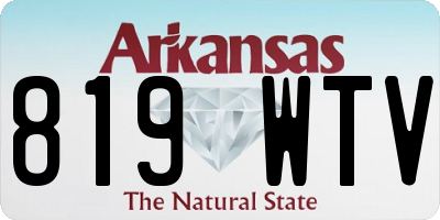 AR license plate 819WTV