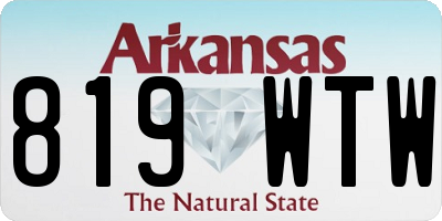AR license plate 819WTW