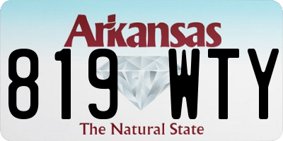 AR license plate 819WTY