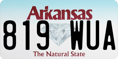AR license plate 819WUA