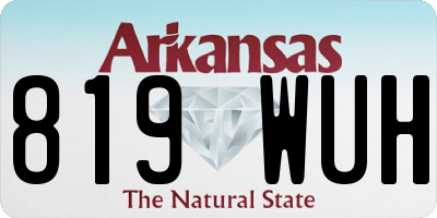 AR license plate 819WUH