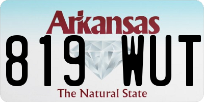 AR license plate 819WUT