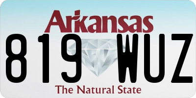 AR license plate 819WUZ