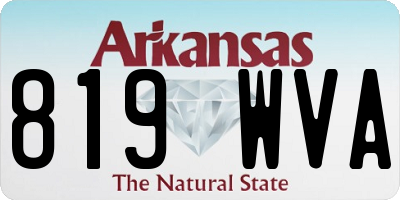 AR license plate 819WVA