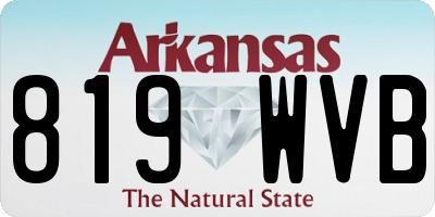 AR license plate 819WVB