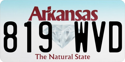 AR license plate 819WVD