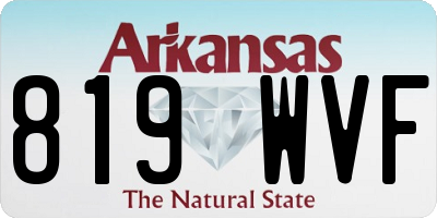 AR license plate 819WVF