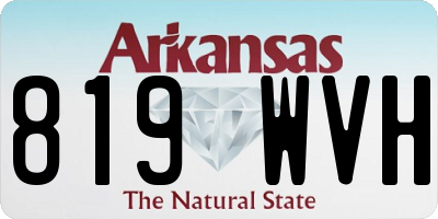 AR license plate 819WVH