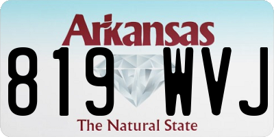 AR license plate 819WVJ