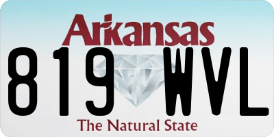 AR license plate 819WVL