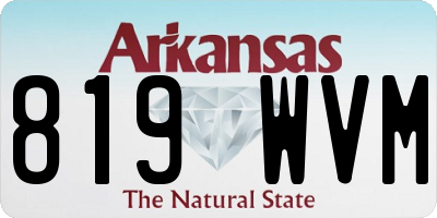 AR license plate 819WVM
