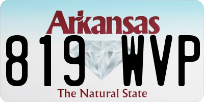 AR license plate 819WVP