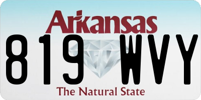 AR license plate 819WVY