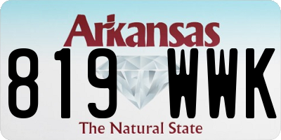 AR license plate 819WWK