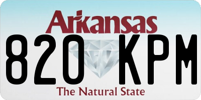 AR license plate 820KPM