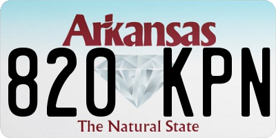 AR license plate 820KPN