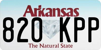 AR license plate 820KPP