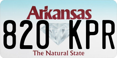 AR license plate 820KPR