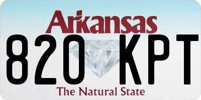 AR license plate 820KPT