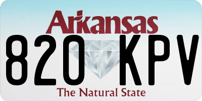 AR license plate 820KPV