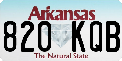 AR license plate 820KQB