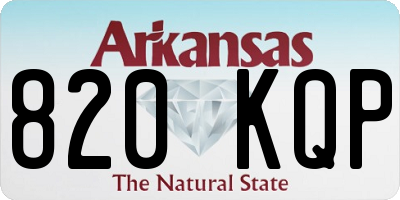 AR license plate 820KQP