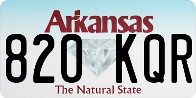 AR license plate 820KQR